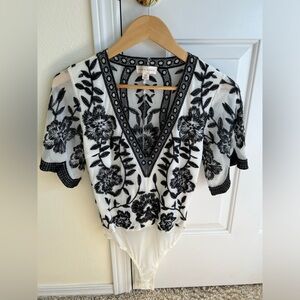 Honey punch lace bodysuit